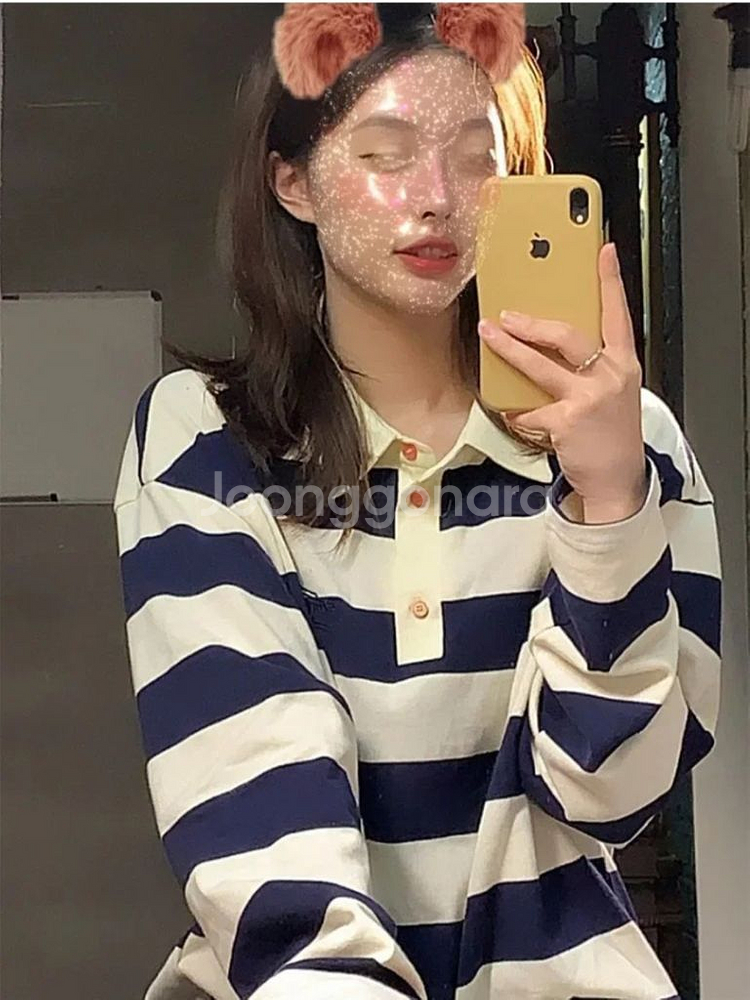 블록코어 스트라이프 PK셔츠(남녀공용)--2