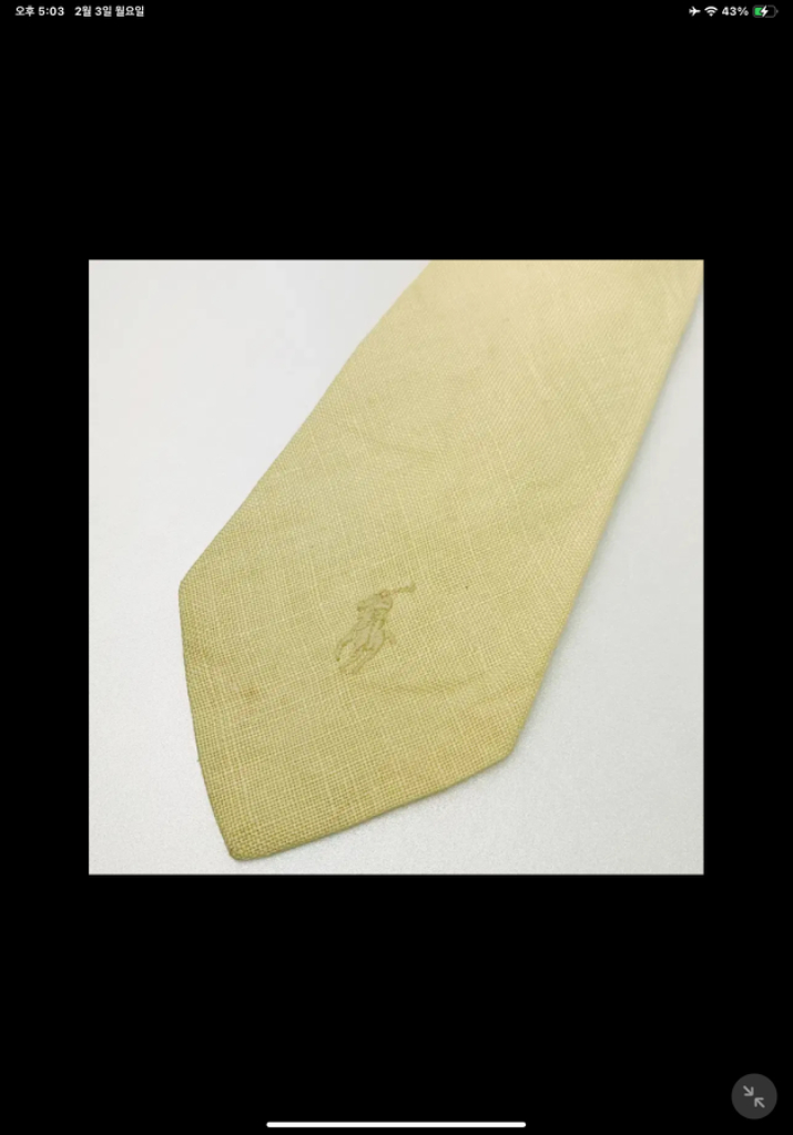 폴로 랄프로렌 포니 리넨 넥타이 이미지