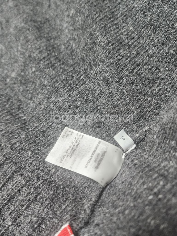 톰브라운 넥 스티치 가디건 정품--6