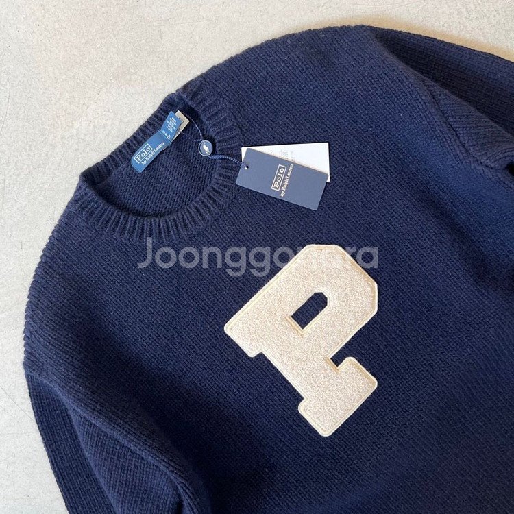 폴로 울 레터맨 스웨터--1