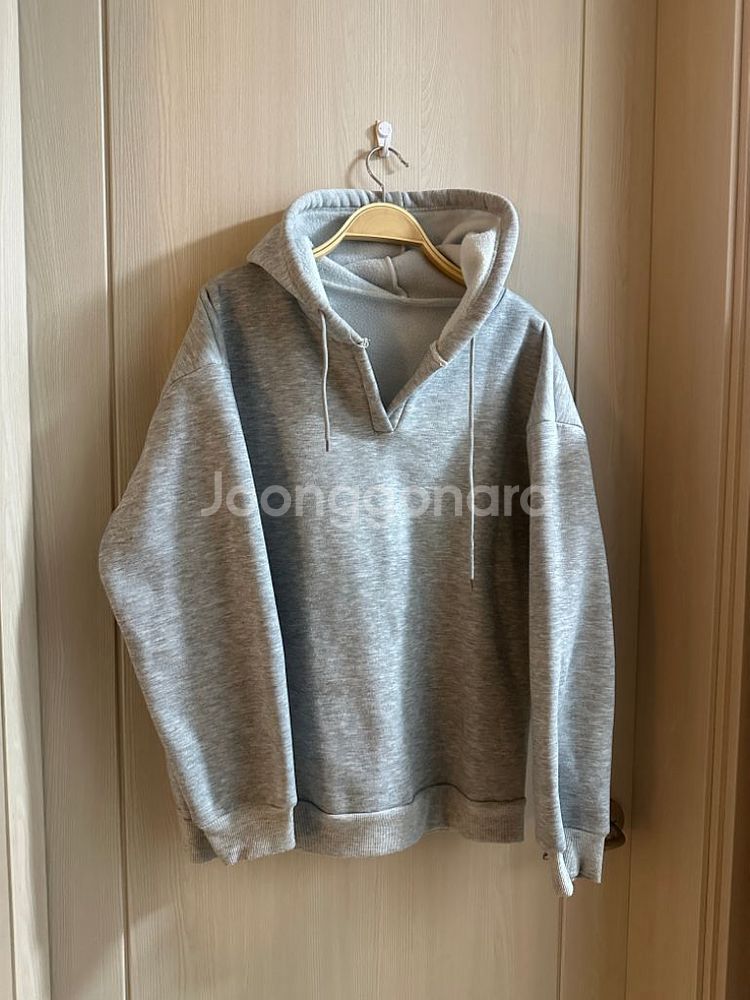 옷장정리 ㅣ 무지후드티 기모회색후드티 루즈핏 아방 기모--3