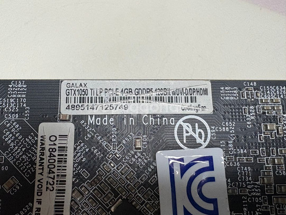 갤럭시 GTX1050Ti LP 4GB 팝니다.--1