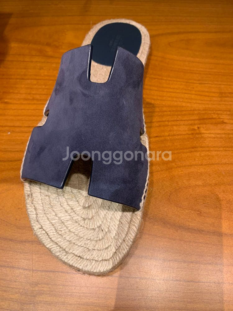 에르매스 안티구아 남성 슬리퍼--1