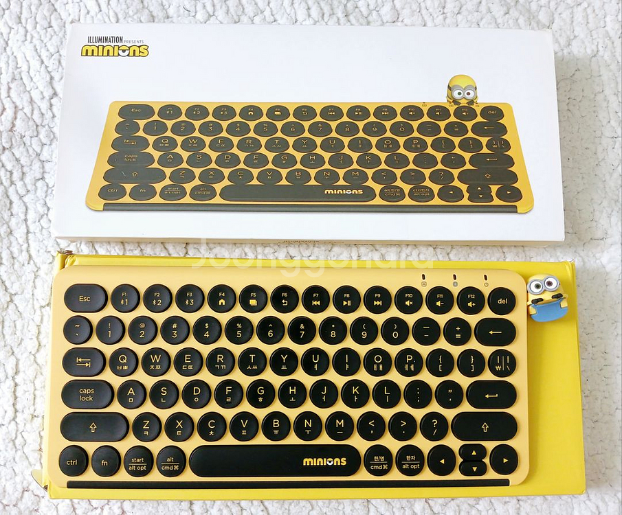 미니언즈 블루투스 무선 키보드 싸게 판매합니다!--0