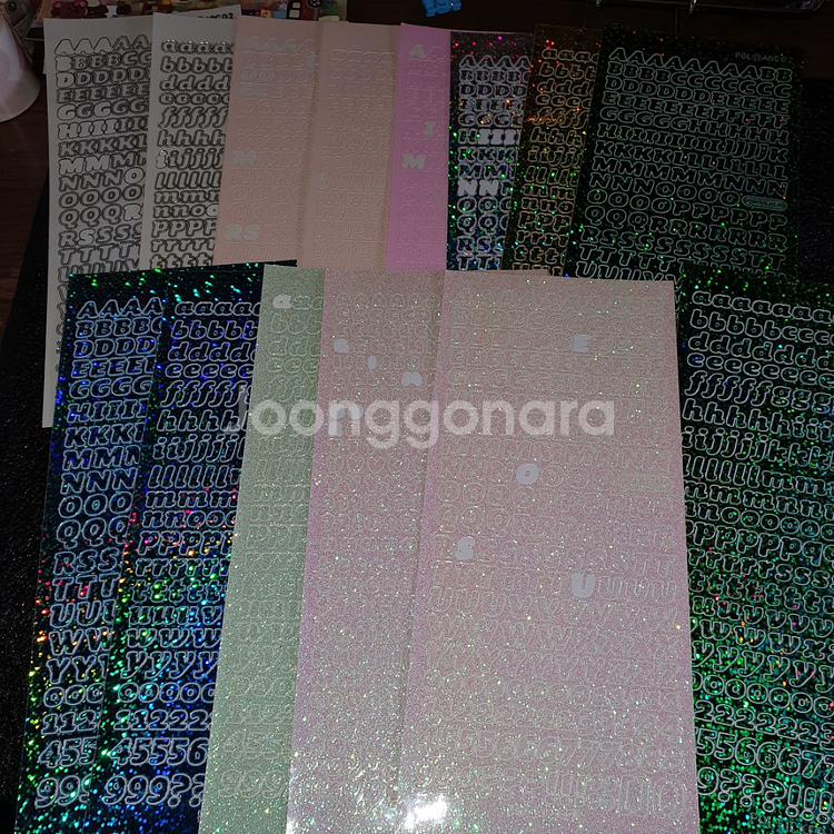 폴티커 알숫스 픽셀 씰스티커 급처 처분 77장 (일괄)--4