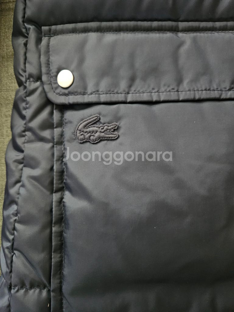 라코스테 여성 후드 롱 다운코트 판매해요(택포)--3