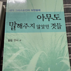 (기독교, 새책) 필립 얀시, 아무도 말해주지 않았던