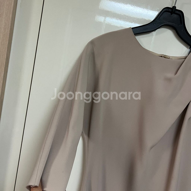 한섬 랑방컬렉션 셔링 드레이프 원피스 하객룩 돌잔치--5