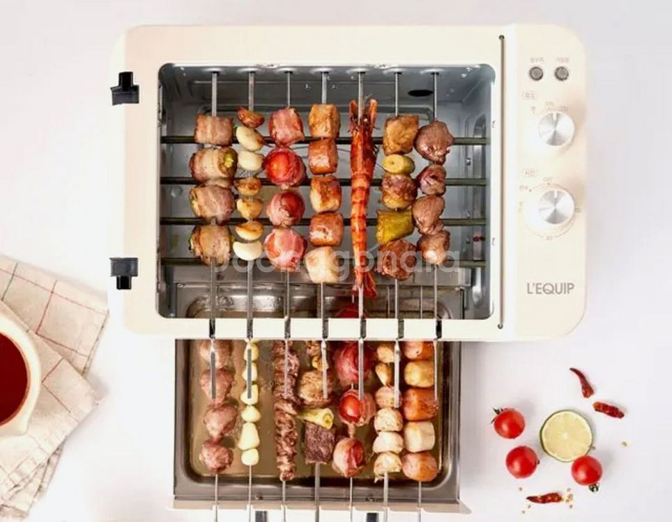 리큅 BBQ 멀티그릴 아이보리 추천 꼬치구이 자동회전--0