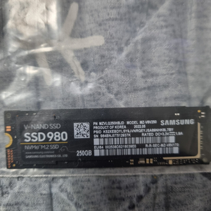 (급처)삼성 m.2 NVMe ssd 980 250기가