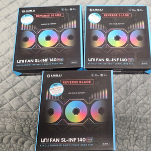 리안리 UNI FAN SL-INF 140 블랙 리버스