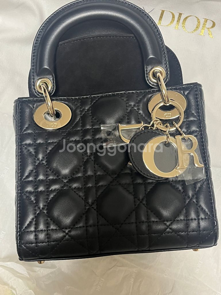 디올 레이디백미니 블랙--2