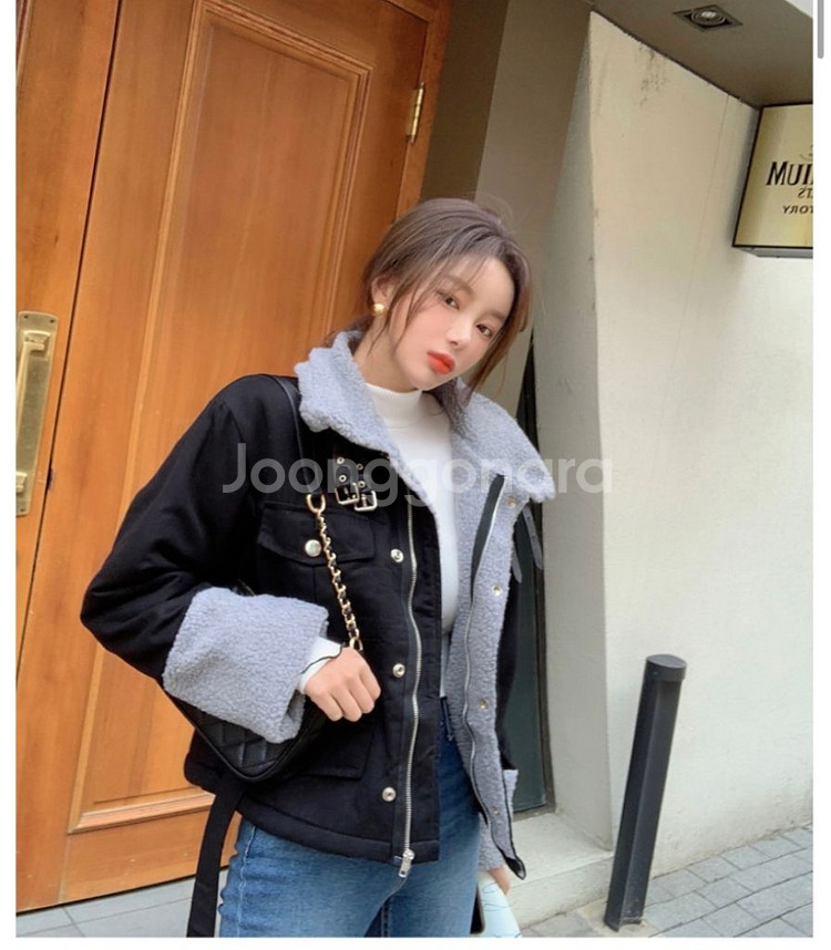 뽀글이 야상자켓 무스탕--1