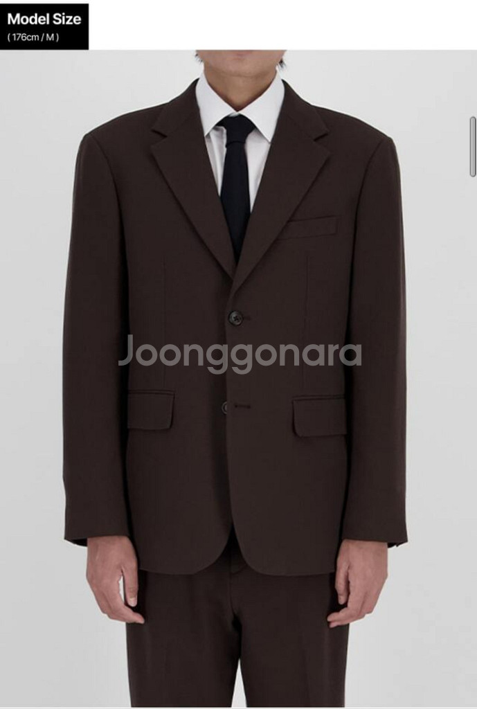 뷰스X깡 콜라보 셋업 정장 그레이 M--3