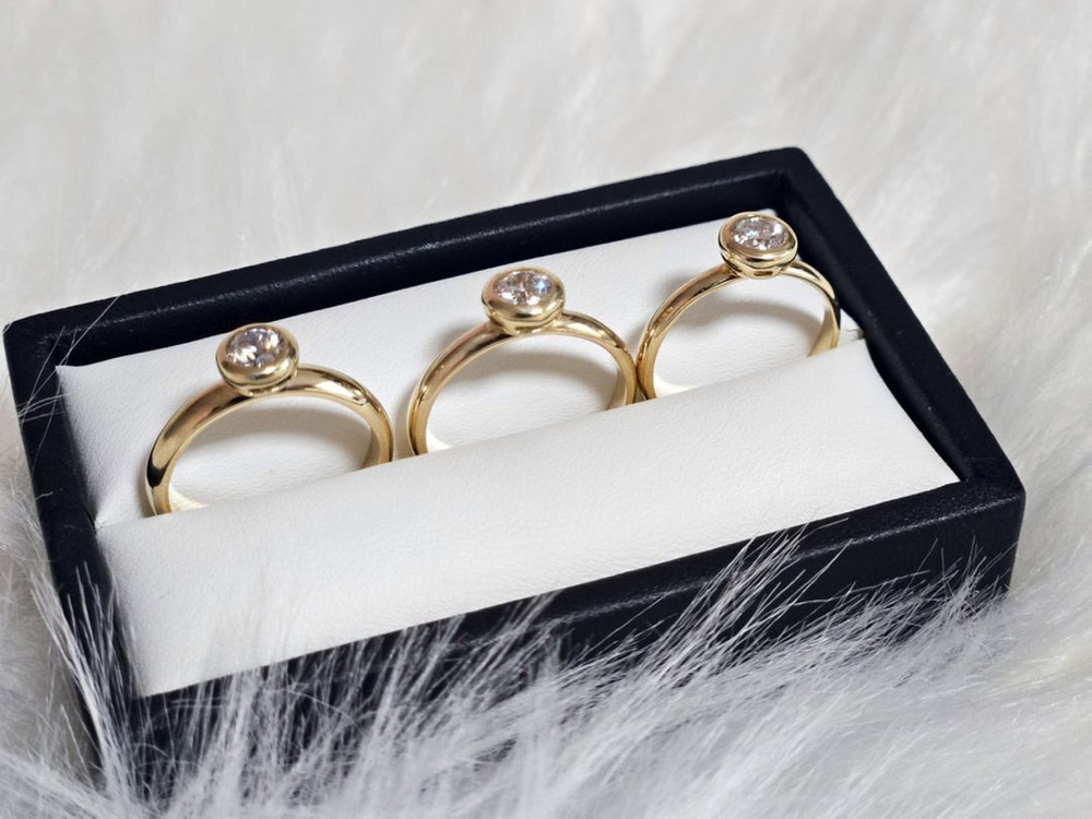 14k랩다이아반지 5부다이아--6