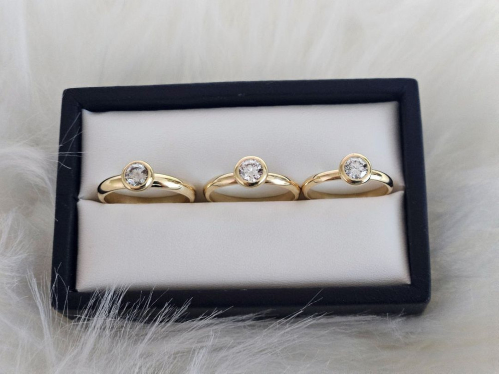 14k랩다이아반지 5부다이아--8