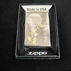 (새상품)지포 Zippo 사군자 국화 정품