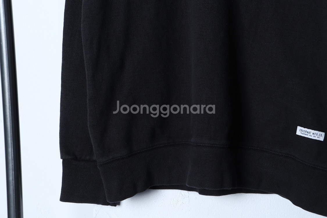 (M) 커버낫 맨투맨 티셔츠 블랙 올드스쿨 기본핏--3