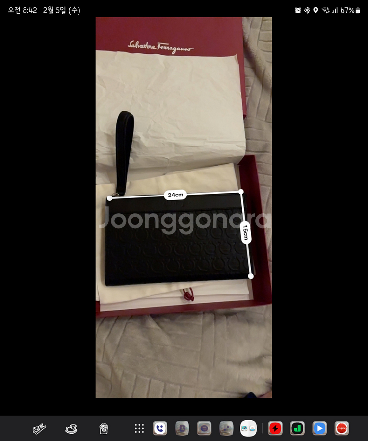 페레가모 클러치 새상품 팔아요--3