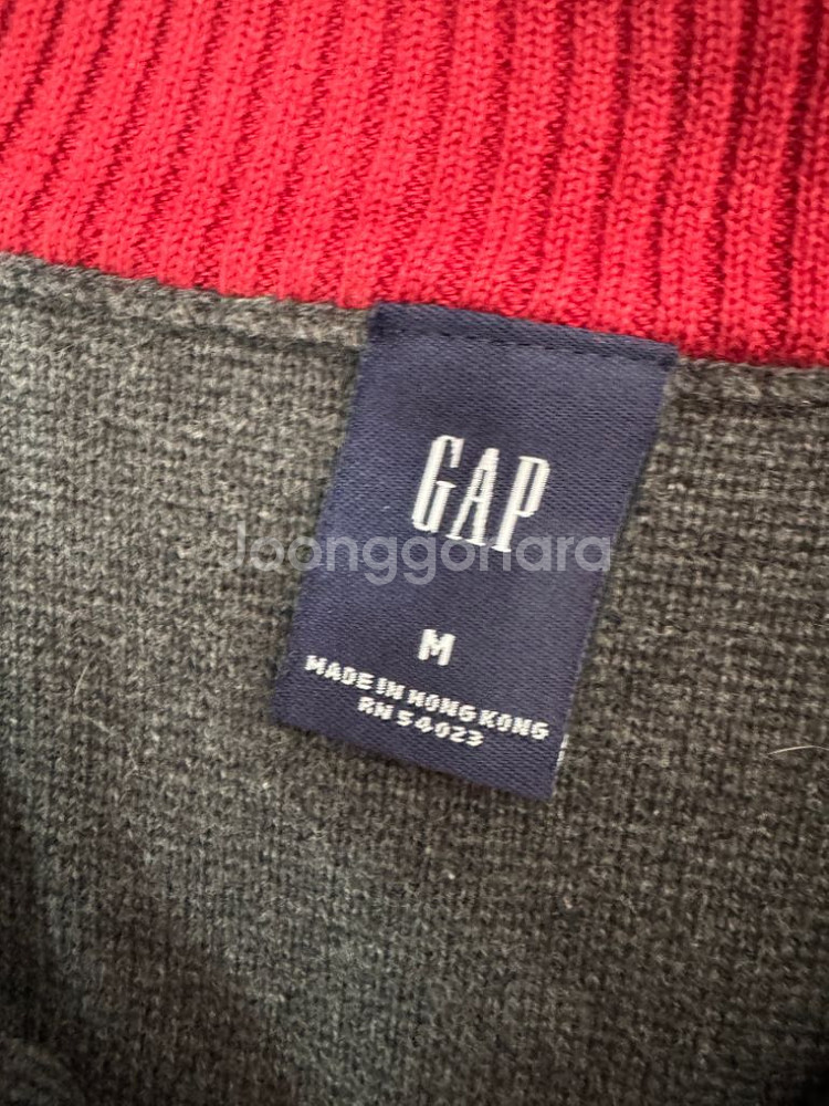 90s 갭 GAP 하프 반집업 니트--2
