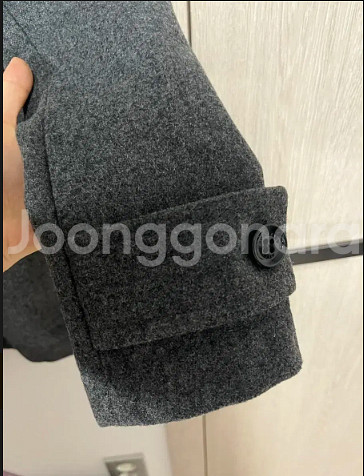 버버리 정품 여성 그레이 울 트렌치코트--2