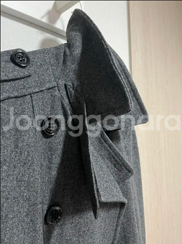 버버리 정품 여성 그레이 울 트렌치코트--3