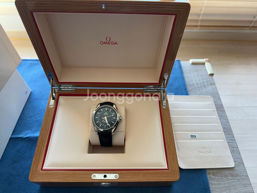오메가 아쿠아테라 43MM GMT 블루다이얼--3