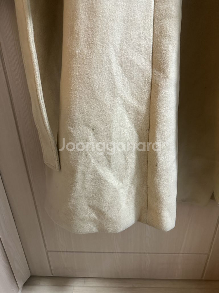 옷장정리| 오버핏 허리끈 메이썸 싱글 버터색롱코트--3