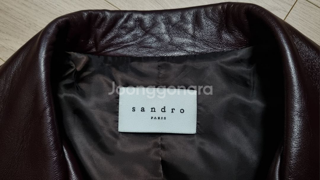 [SANDRO] 산드로 라이더 가죽 자켓 S (새상품)--2