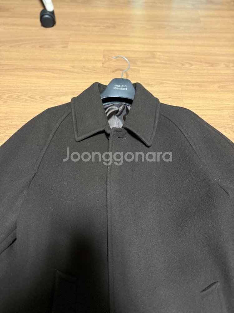 무탠다드 캐시미어 블렌드 오버사이즈 발마칸 코트--2