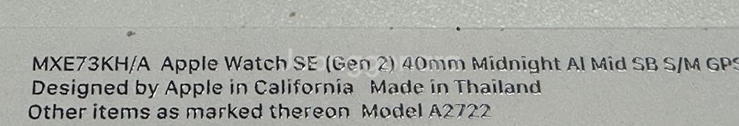 애플워치 se2 40mm gps 미드나이트 미개봉--1