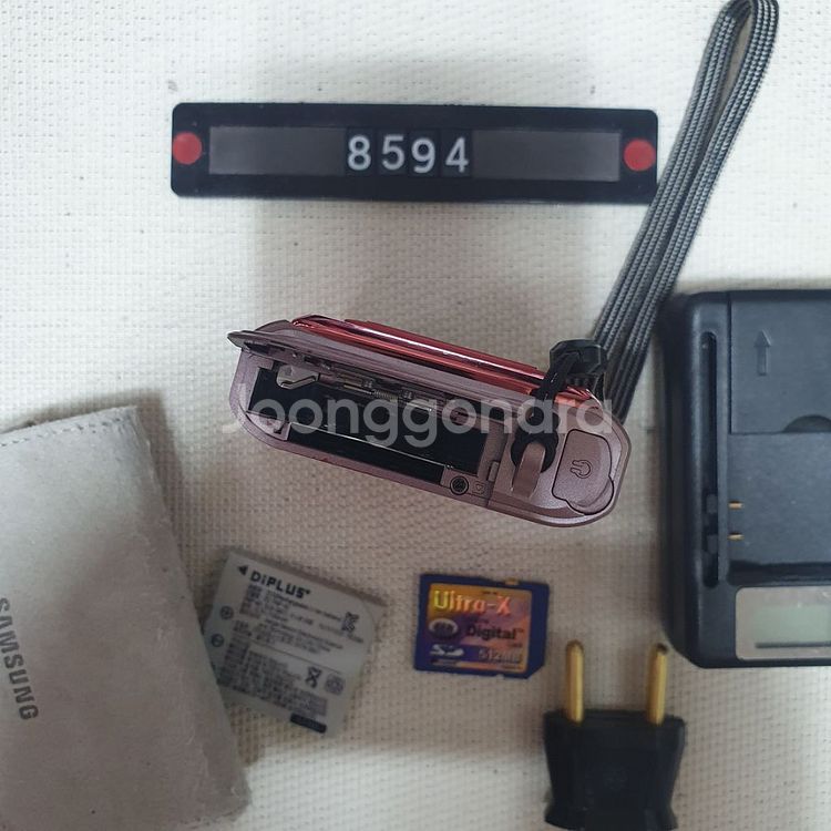 삼성 베뉴 i70 레드 디지털카메라 파우치포함--5
