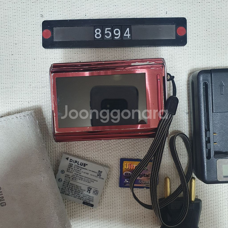 삼성 베뉴 i70 레드 디지털카메라 파우치포함--3