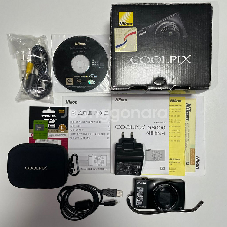 니콘 쿨픽스 S8000 디카 블랙 색상 팔아요--5