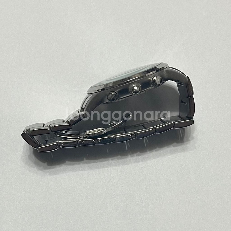 엠포리오 아르마니 남성시계 크로노 블루 43mm 메탈--2