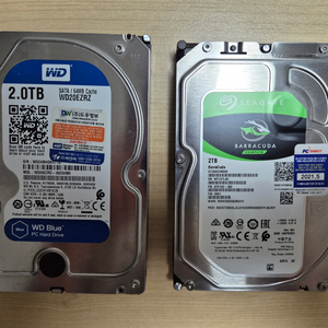 3.5인치 PC HDD 2TB 2개 팝니다