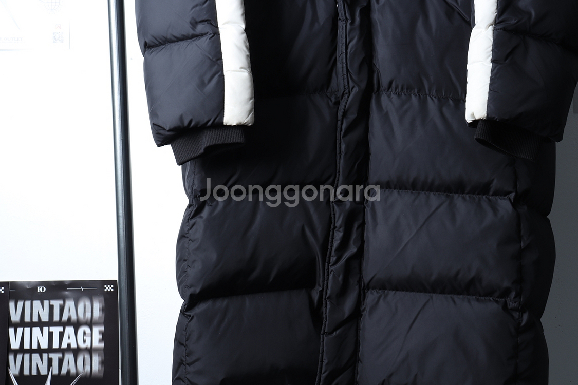 (XL) 헤드 롱패딩 점퍼자켓 블랙 올드스쿨 기본핏--3