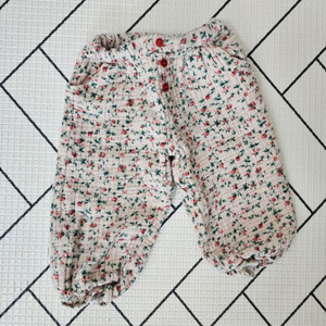 밍크뮤 꽃무늬 할머니바지 고쟁이 36개월 3t