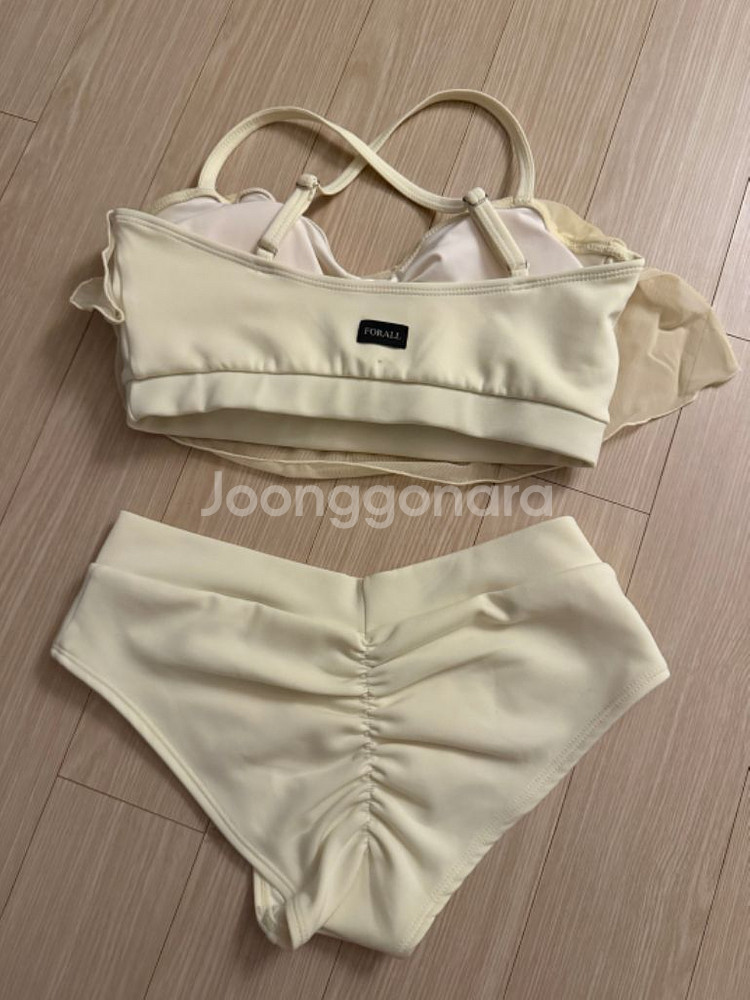 포럴폴웨어 플로라탑+브이컷로우팬츠 S set--1