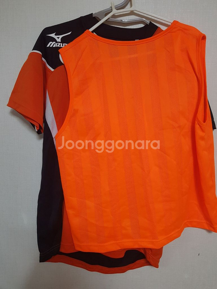 미즈노 축구 유니폼 상의 M , 팀조끼 세트--3