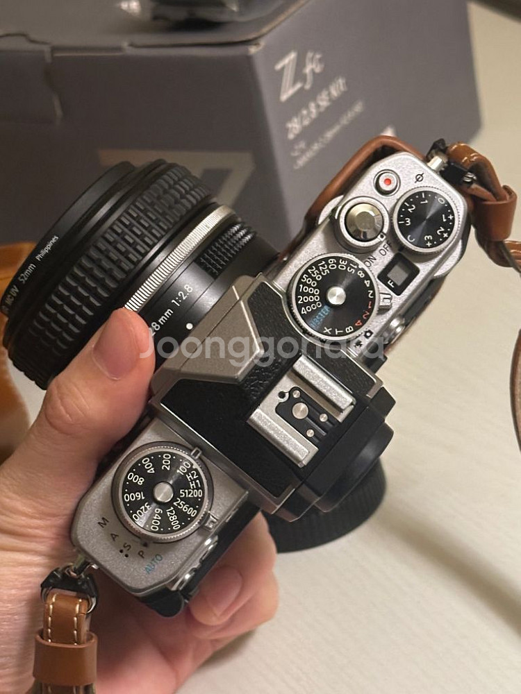 니콘 Zfc 실버 + 28mm 렌즈 킷 풀박스 + 가죽--2