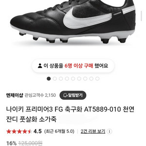 나이키 축구화 프리미어3FG 285