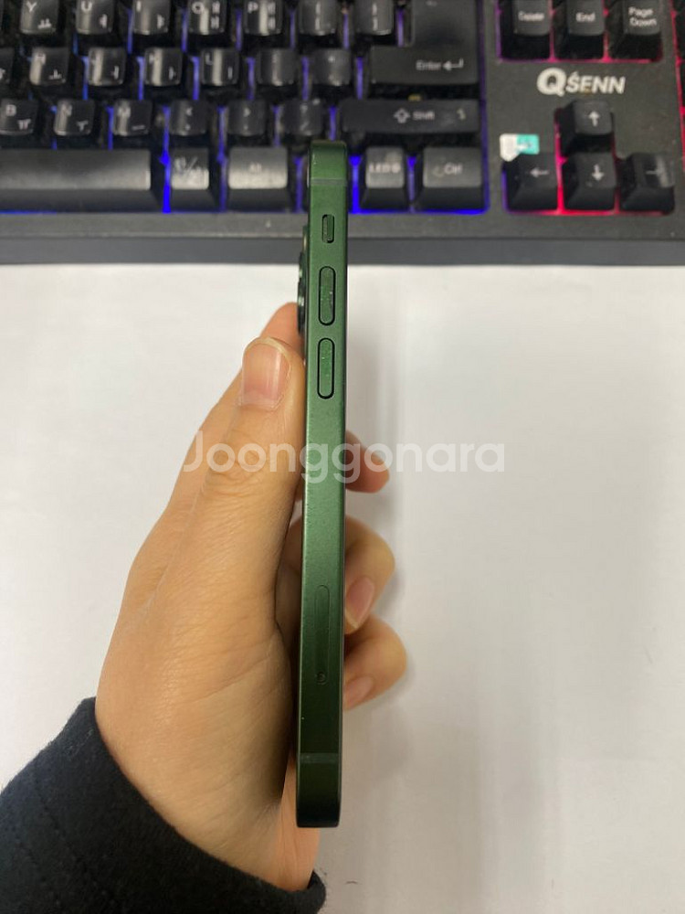 아이폰13미니 그린 AA급 128GB 배터리100%--4
