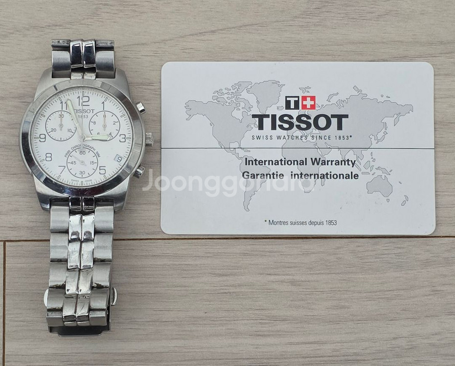 티쏘 (TISSOT) PR50 크로노그래프 메탈 시계--6