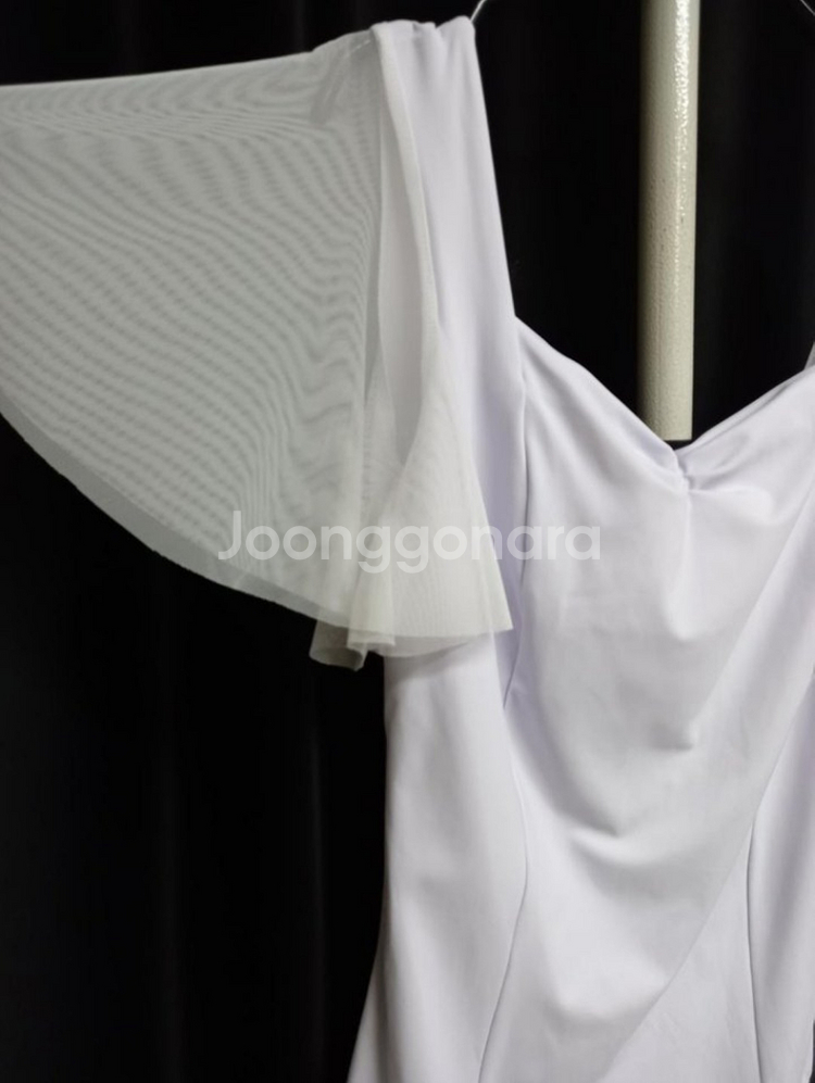 레이시 프릴 스퀘어넥 레오타드 성인발레 XL--2