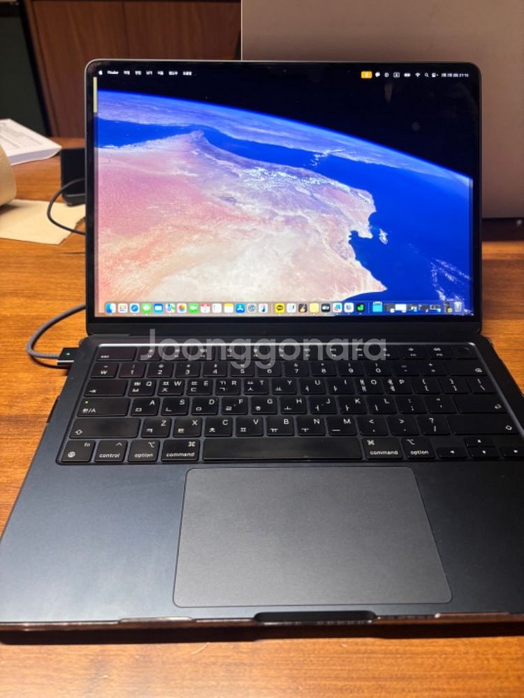 맥북 에어 m2 13인치8g256g베터리98%사이클54--1
