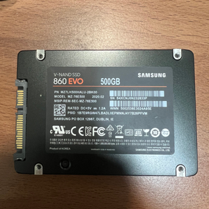 삼성 860EVO ssd 500gb 팝니다.