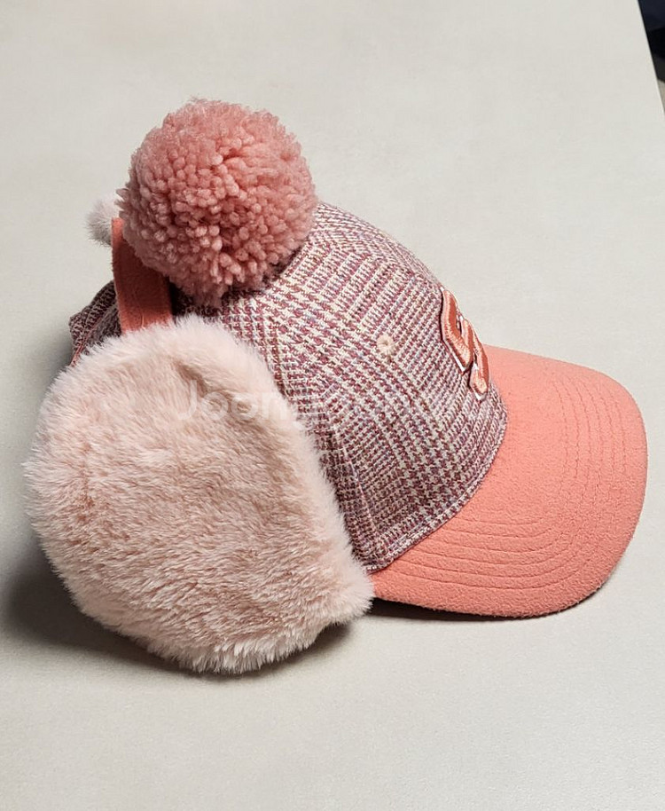 햇츠온 키즈 귀달이 털모자--1