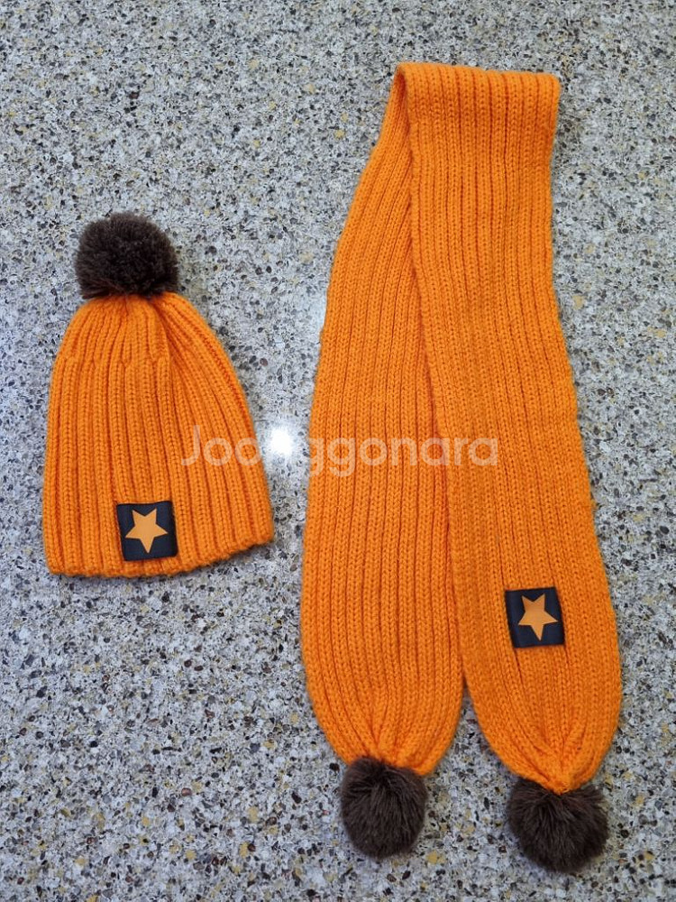 유아동 목도리 모자세트, 아동 목도리 모자--1