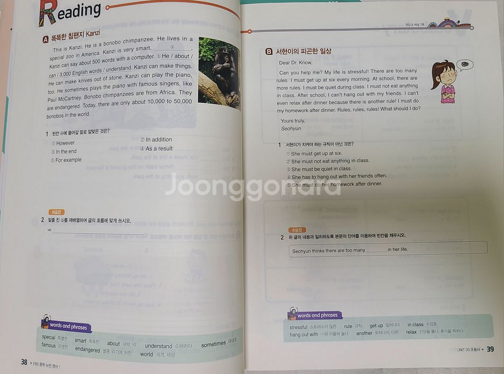 EBS 중학 영어1--3